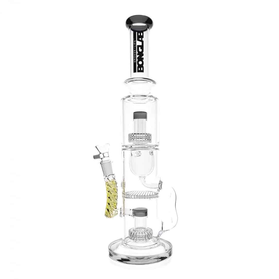 Con el Sheikh Black disfrutarás de un bong elegante y funcional, diseñado para ofrecer grandes nubes y sabores intensos; fabricado en borosilicato resistente al calor, asegura durabilidad mientras maximiza la suavidad del humo.