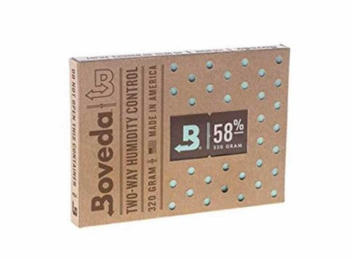 Mantén la frescura de tus productos de cannabis con el control de humedad Boveda al 58%. Este paquete de 320 gramos es ideal para conservar hierbas en óptimas condiciones. Su fórmula natural de sales y agua asegura una humedad perfecta, protegiendo los terpenos y prolongando la vida útil de tus productos. Perfecto para el almacenamiento en recipientes herméticos, dura de 2 a 4 meses. ¡No te quedes sin el tuyo!