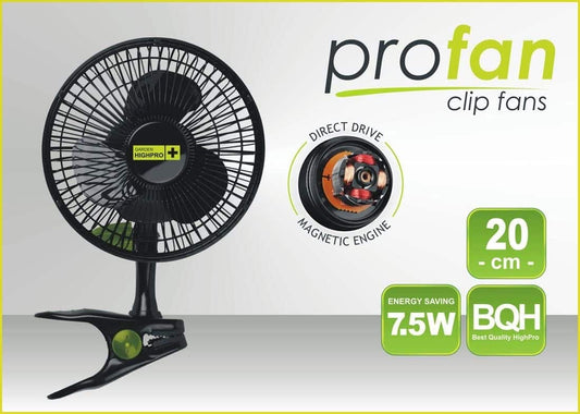 VENTILADOR CLIP FAN 20CM/12W-GARDEN HIGHPRO